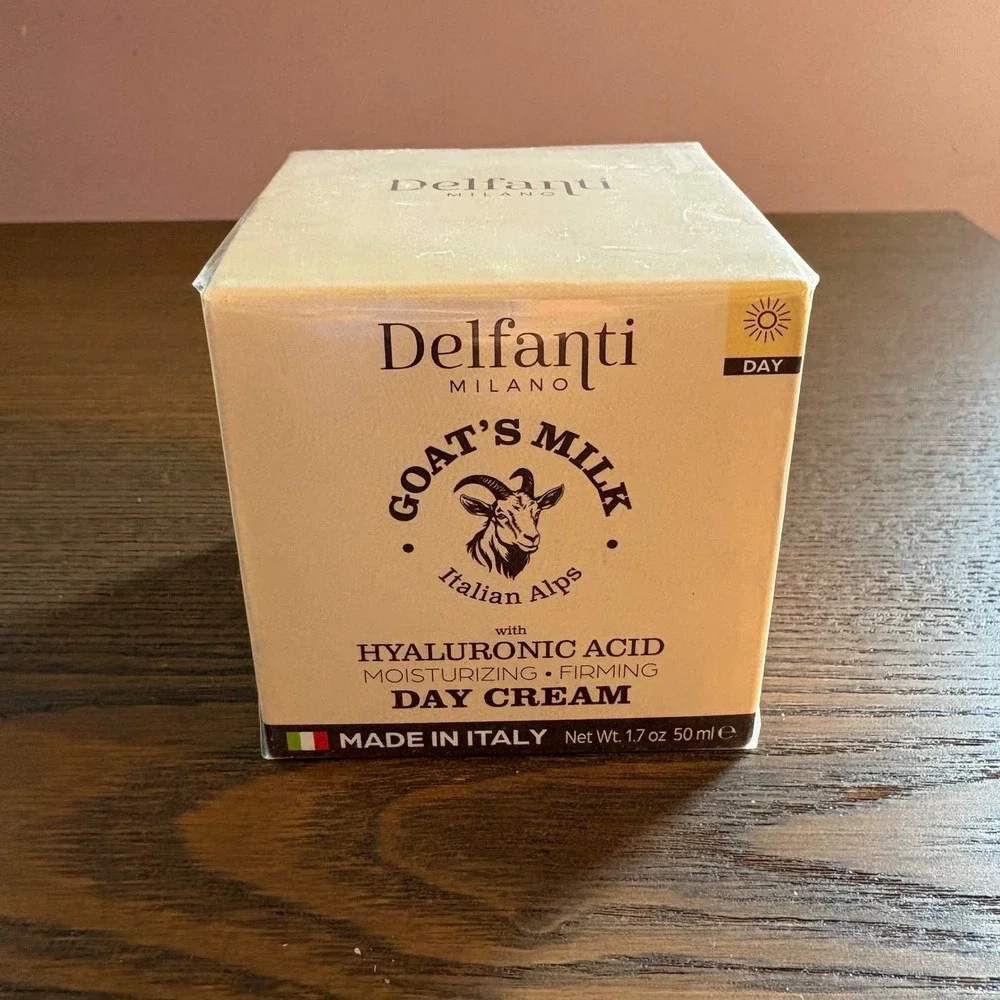 Delfanti Milano Day Cream Unisex 1.7oz White New‎ Goat's Milk Hyaluronic Acid